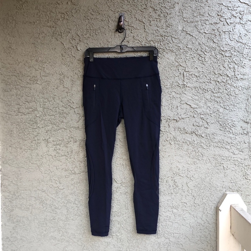Lululemon Navy Tights, 8